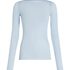 super soft Boatneck Shirt with Cashmere, Blue