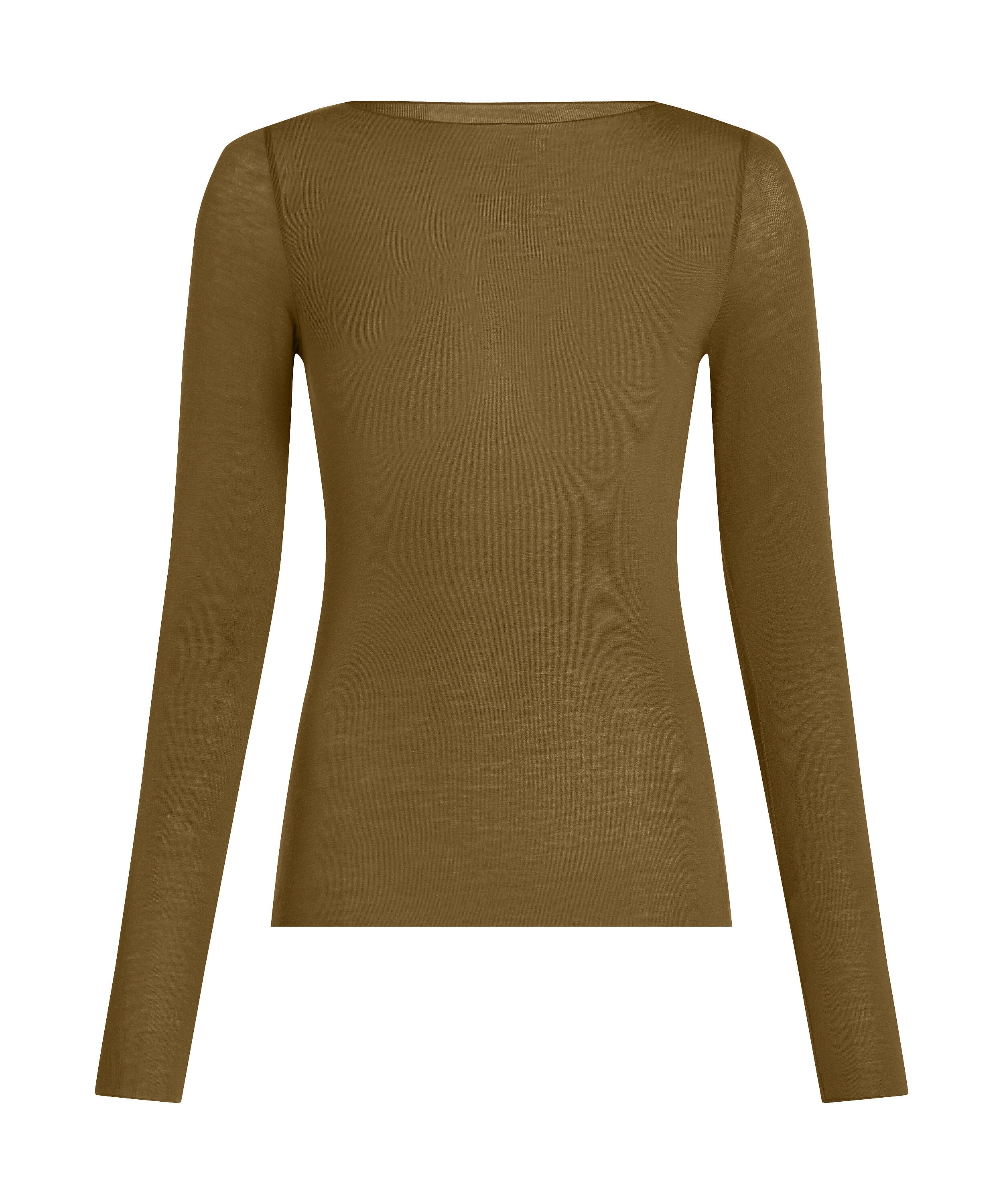 super soft Boatneck shirt with Cashmere, Green