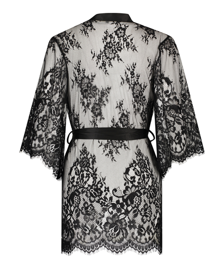 Isabelle Lace Kimono, Black
