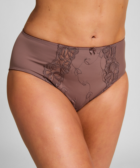 Diva High Knickers, Brown