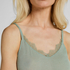 super soft Lace V-Neck cami with Cashmere, Green