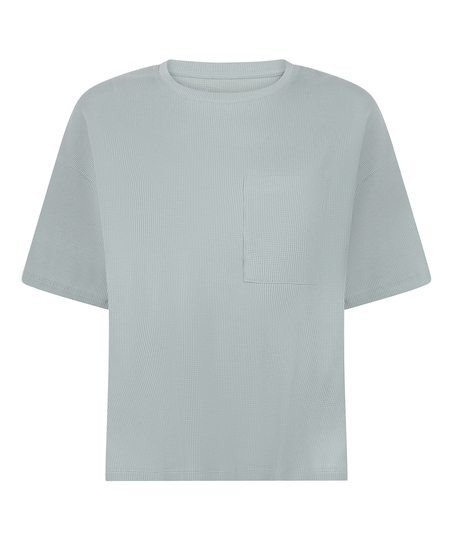 Pyjama Top Waffle, Green