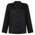 Satin Pinstripe Jacket, Black
