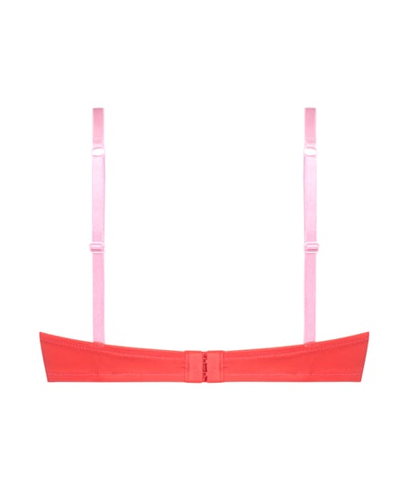 Lace & Shine Padded Underwired Bra, Red