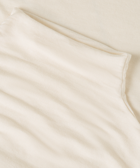 super soft Turtleneck Shirt with Cashmere, White