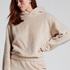 Snuggle Hoodie Fleece, Beige