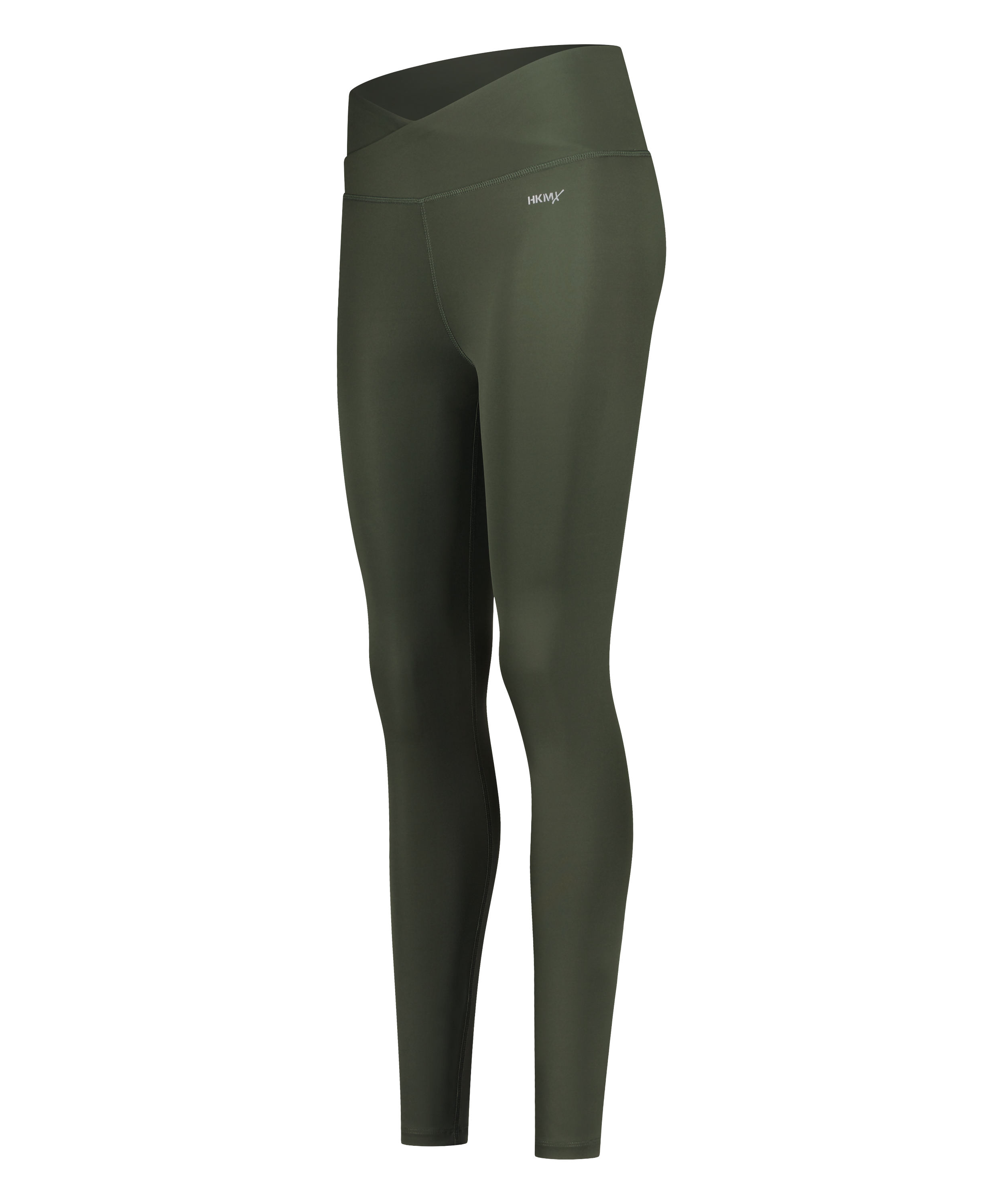 HKMX Crossed High Waisted Leggings, Green, main