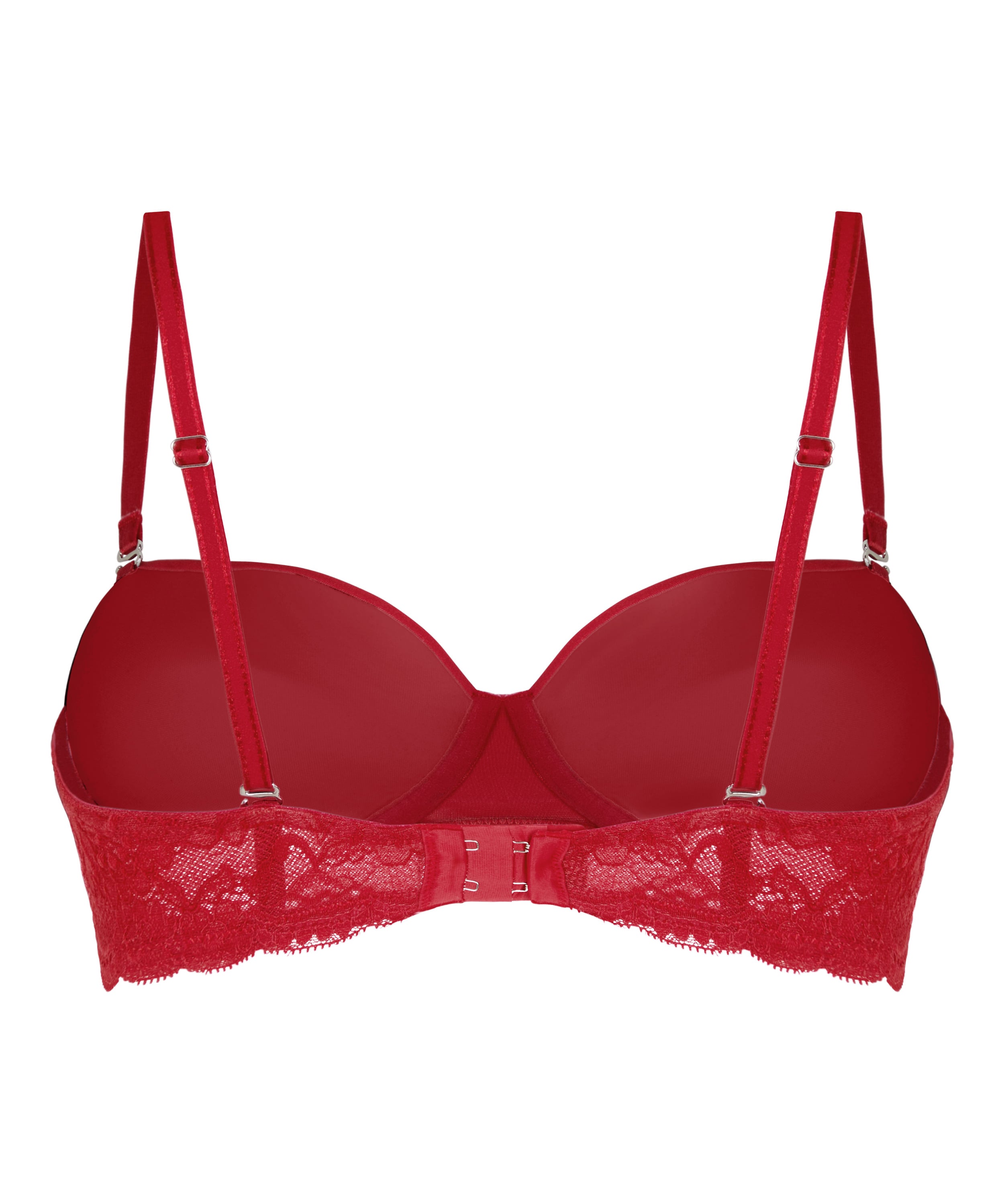 Angie Padded Strapless Underwired Bra, Red, main