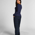 Longsleeved Pyjama Top Henley, Blue