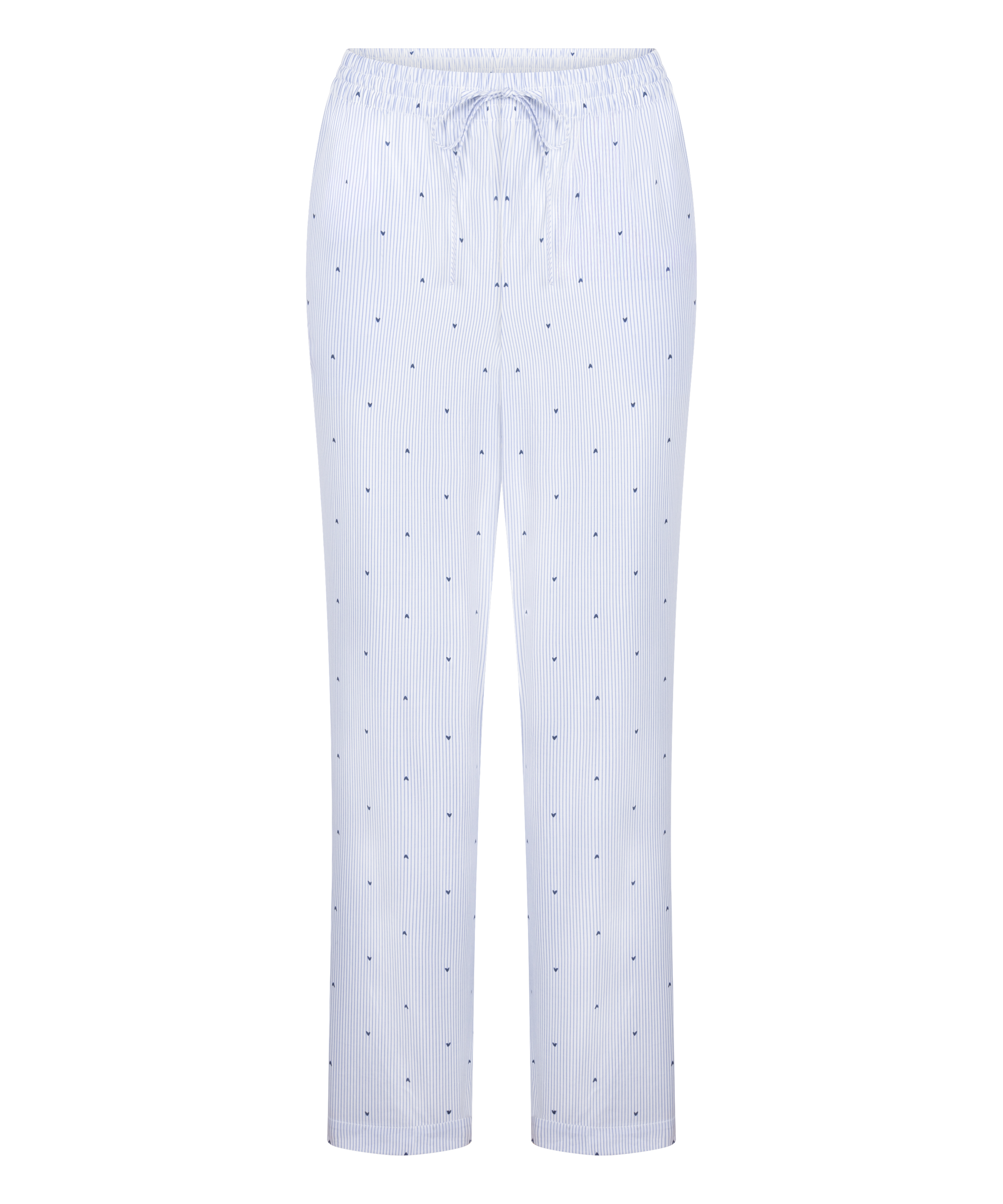 Pant Cotton Stripe Heart, Blue, main