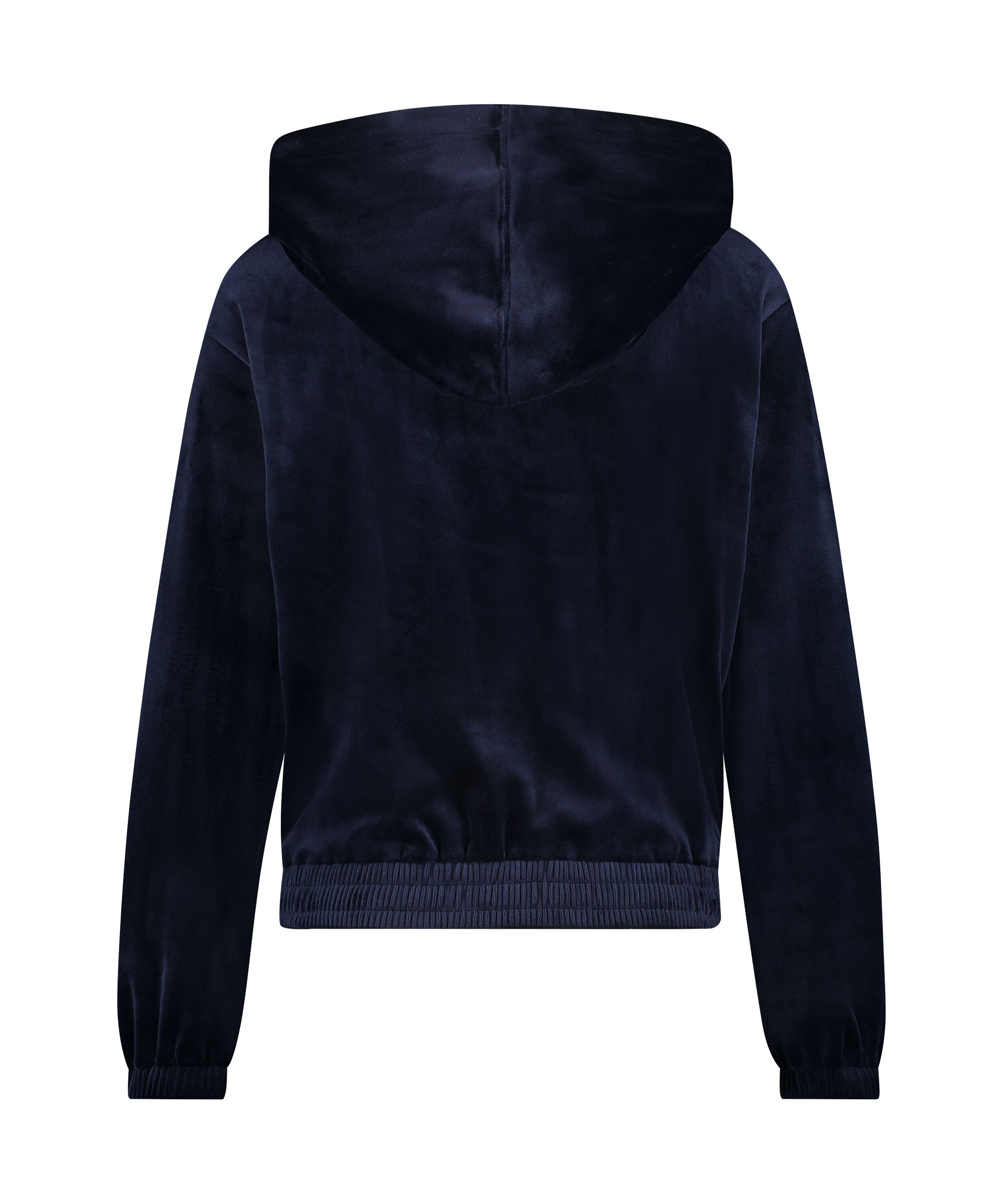 velour hooded jacket