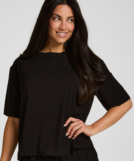 Pyjama Top Jersey Essential, Black