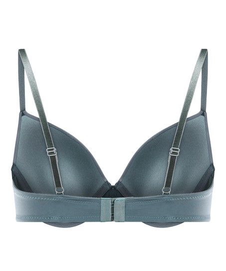 Plunge Padded Underwired Bra, Blue