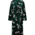 Fleece Bathrobe, Green