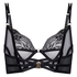 Amel Non-Padded Underwired Longline Bra, Black