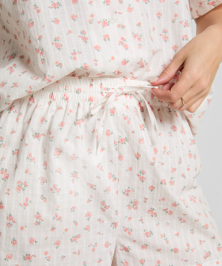 Pyjama Woven Shorts, White