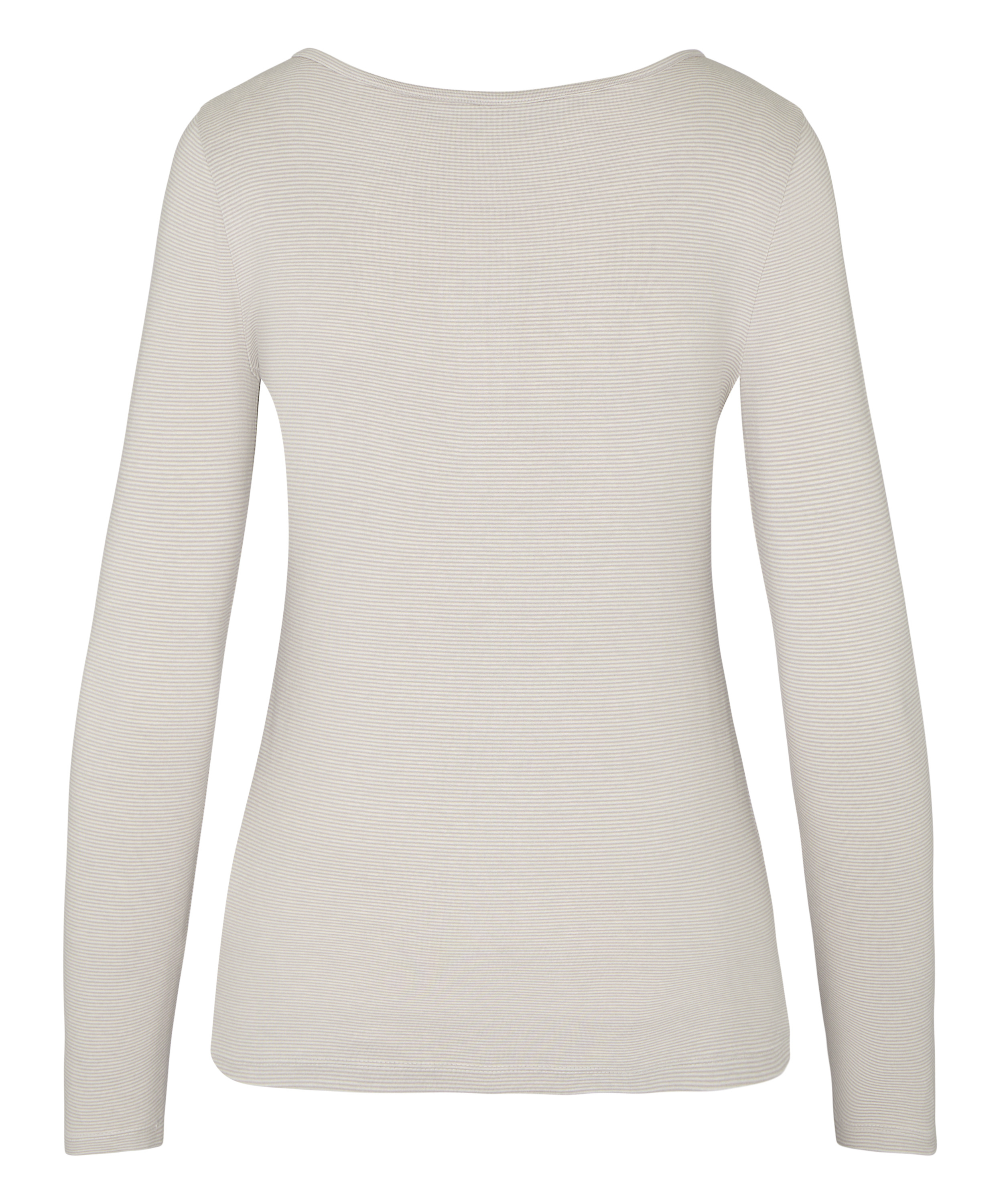 Pyjama Top Thin Stripe, Gray, main