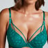 Daisy Padded Underwired Maximizer Bra, Green