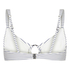 Bikinitop Stripes, White