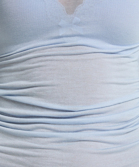 super soft Boatneck Shirt with Cashmere, Blue