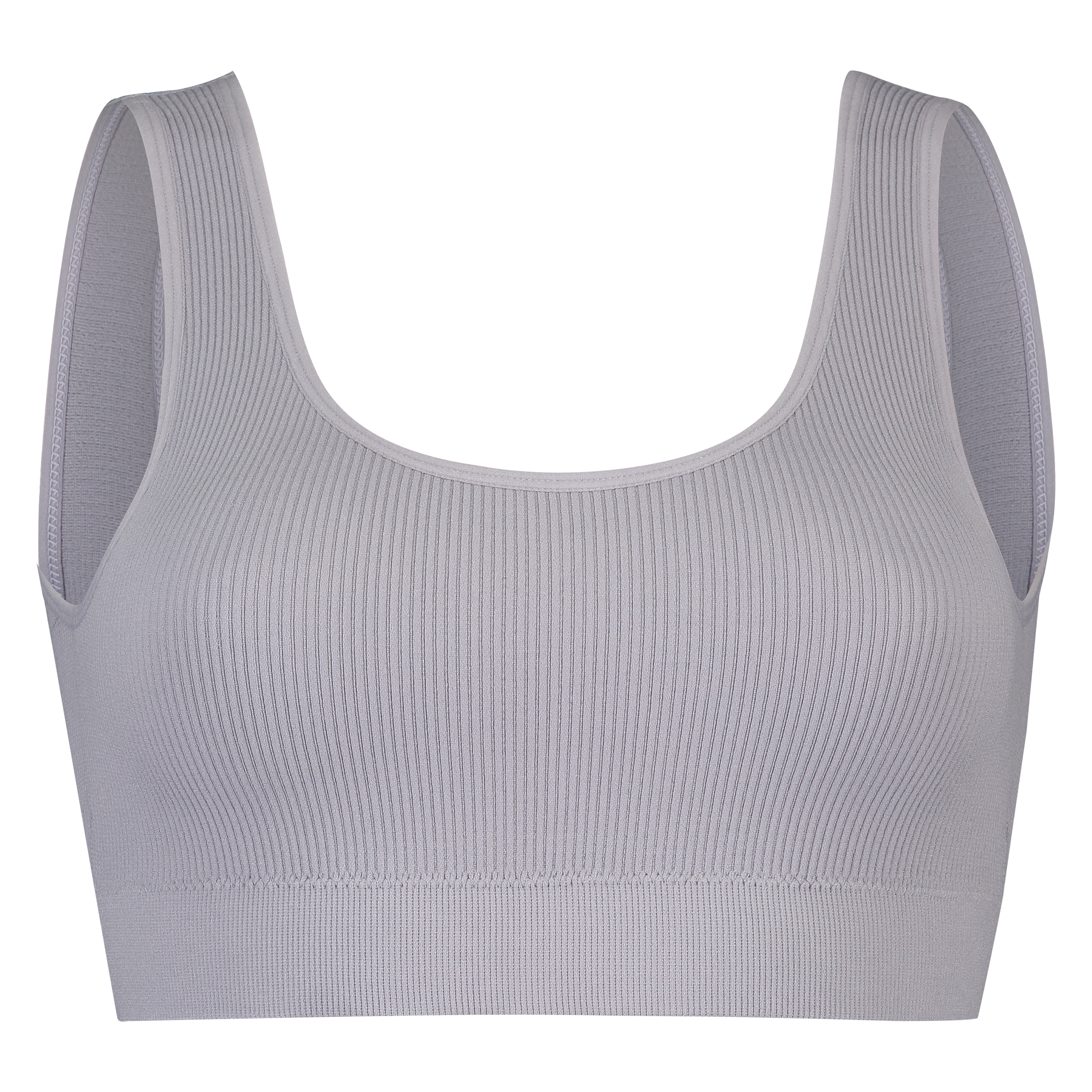 Seamless bralette, Gray, main