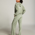Velours Long-Sleeved Jacket, Green