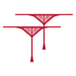 2-pack Isabelle Thongs, Red