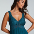 Nora Lace Slip Dress, Blue