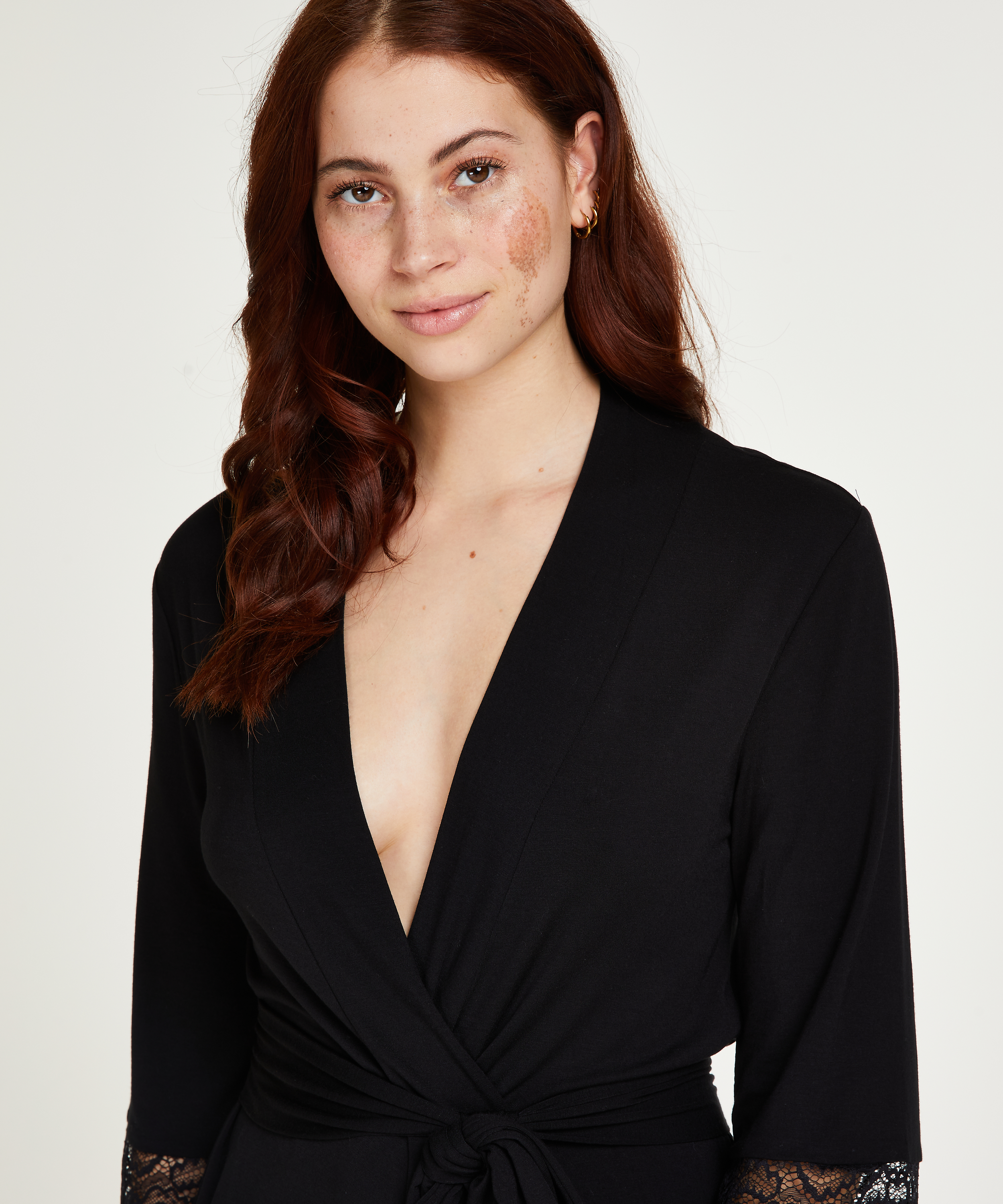 Vera Lace Kimono, Black, main