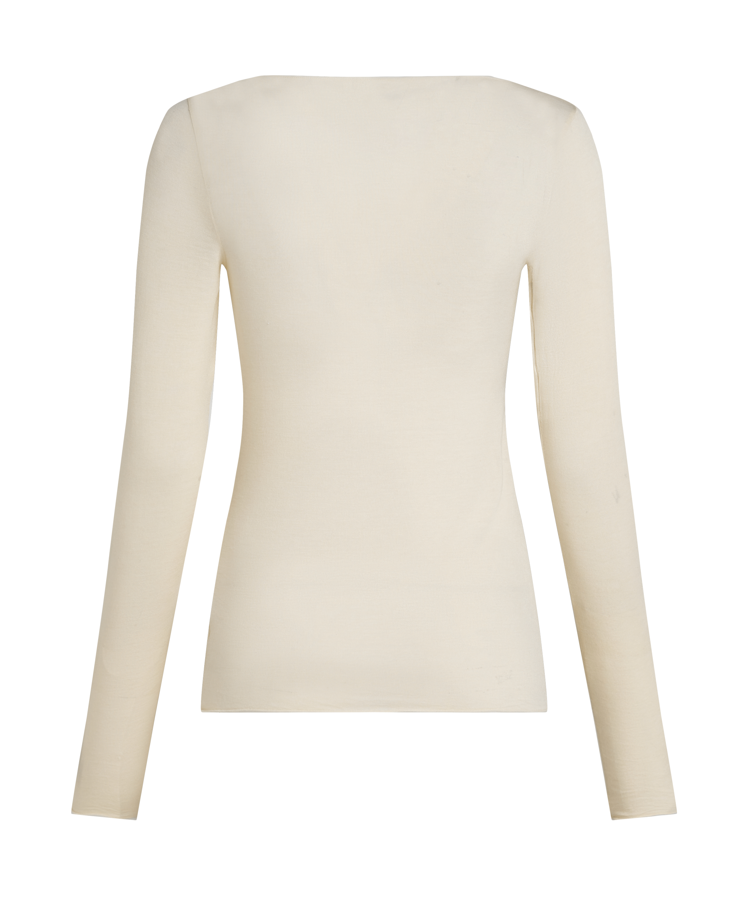 super soft Boatneck Shirt with Cashmere, White, main