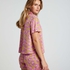 Satin pyjama shorts, Pink