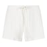 Rib Shorts, White