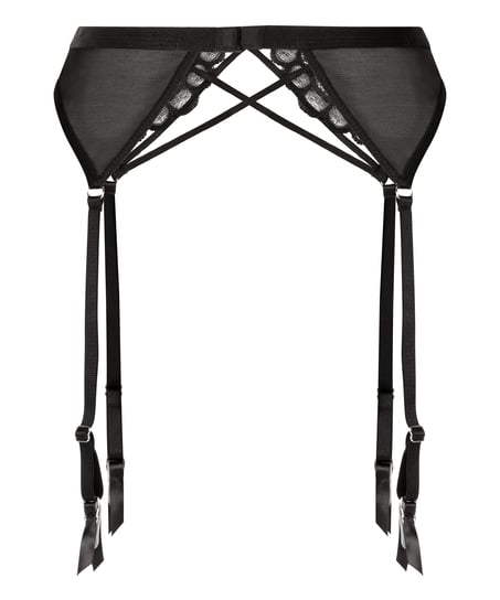 Sabrina Suspender Belt, Black