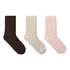 3 Pair Cotton Socks, White