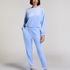 Velours Jogging Pants, Blue