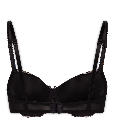 Chloe Padded Underwired Bra, Black