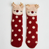 Deer slipper socks, White