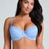 Lola Padded Underwired Bra, Blue