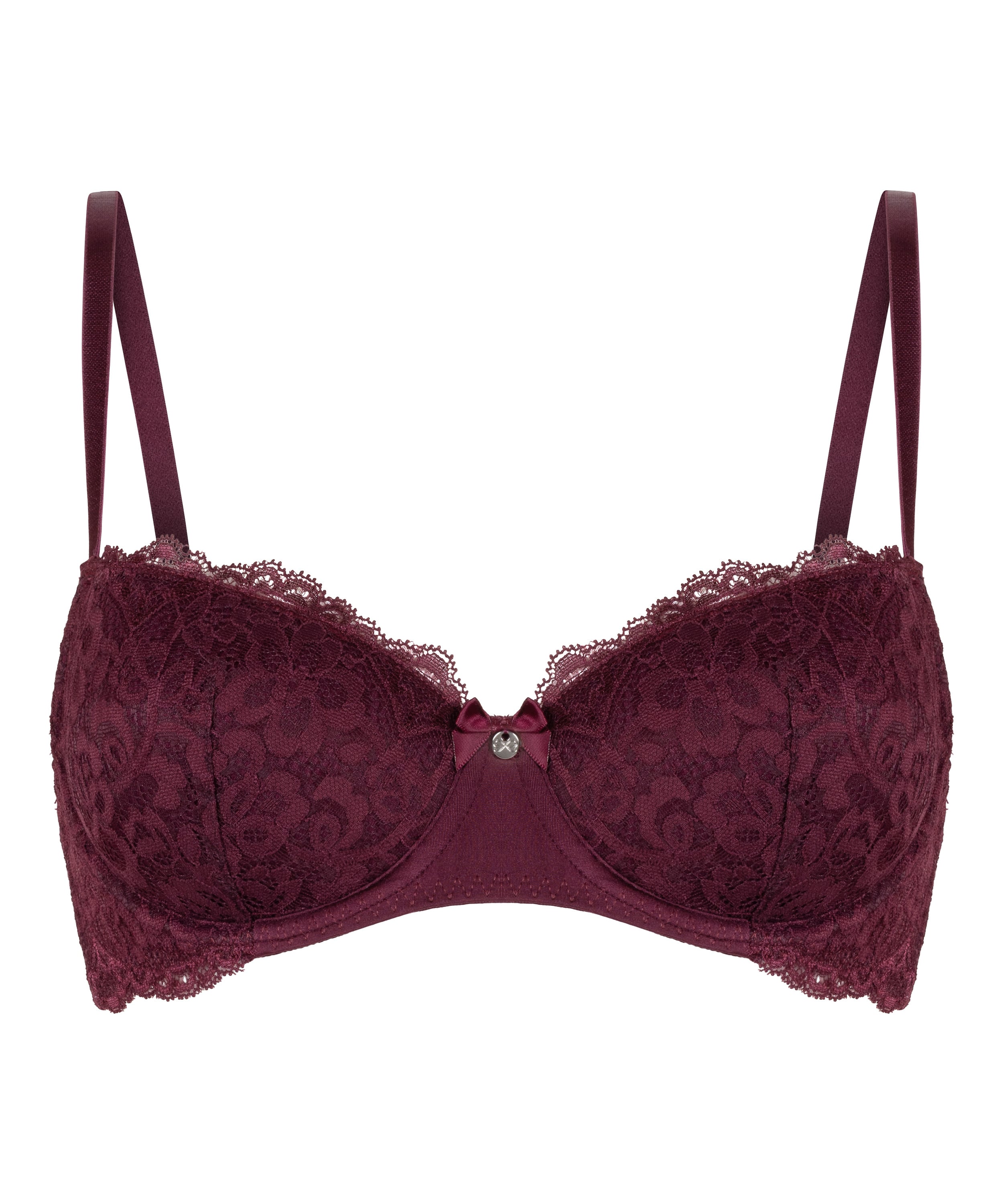 Marine Padded Underwired Bra, Purple, main