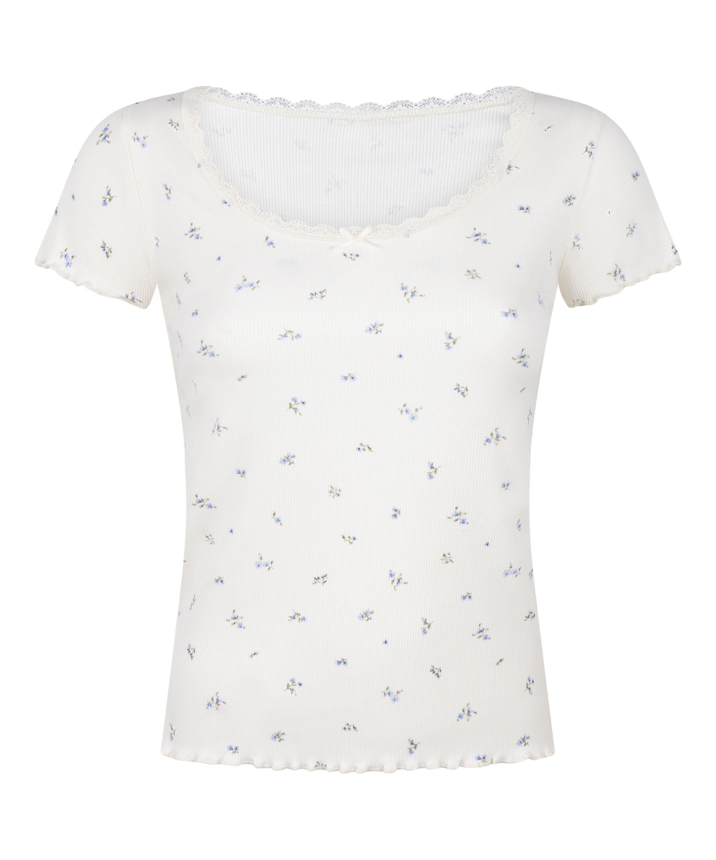 Daisy Pyjama Shirt, White