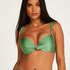 Mauritius padded push-up underwired bikini top, Green