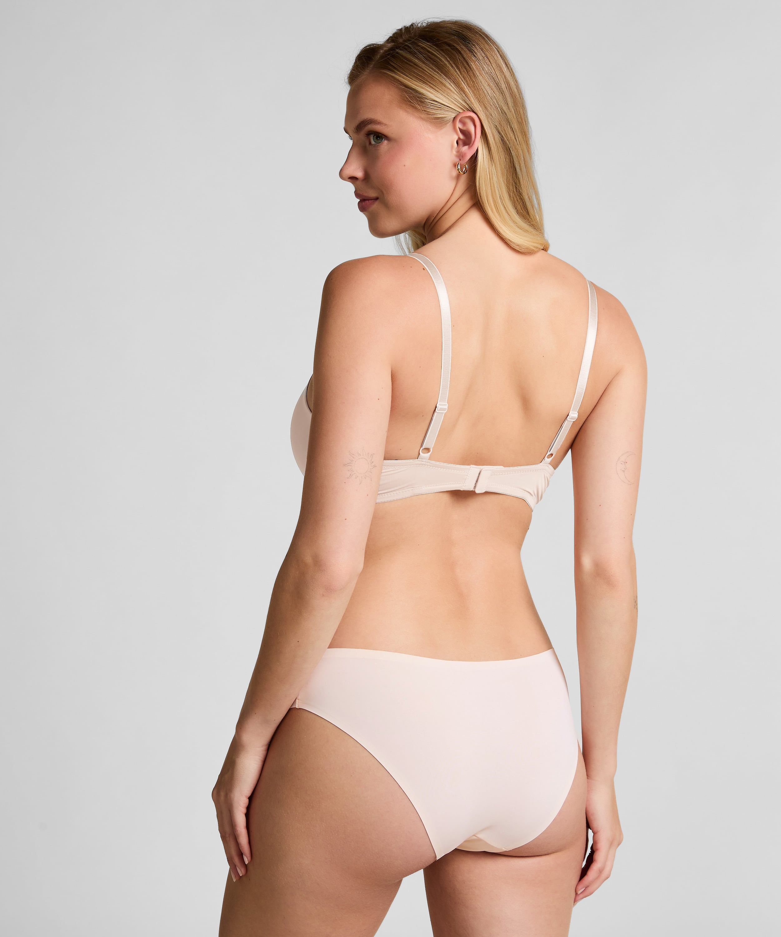 Plunge Padded Underwired Bra, Orange, main