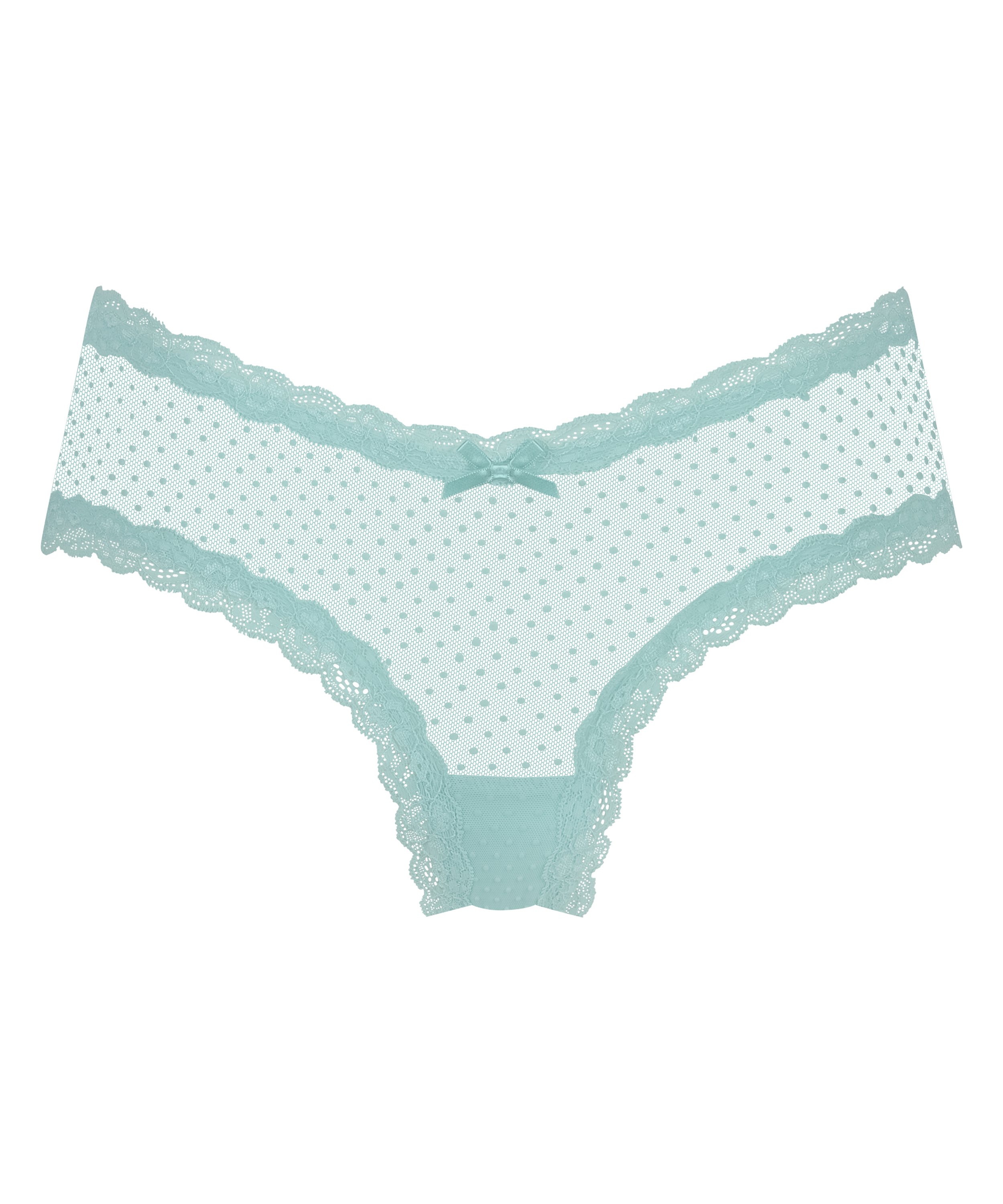 V-shaped Brazilian knickers mesh, Blue, main