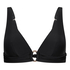 Triangle Bikini Top Luxe, Black