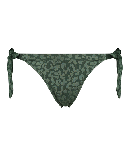 Tonal Leo Brazilian bikini bottoms, Green
