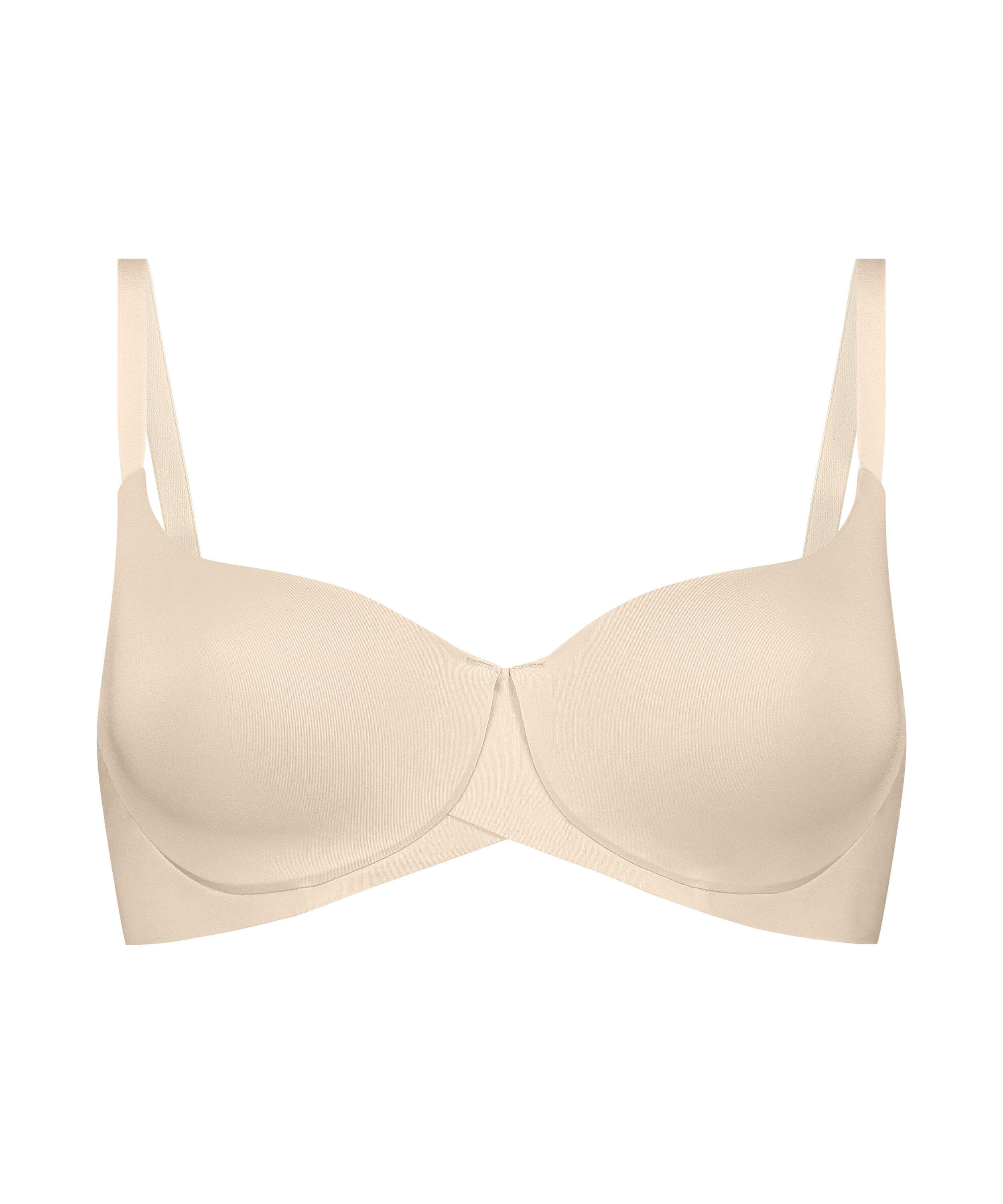Smooth Padded Underwired Bra, Beige