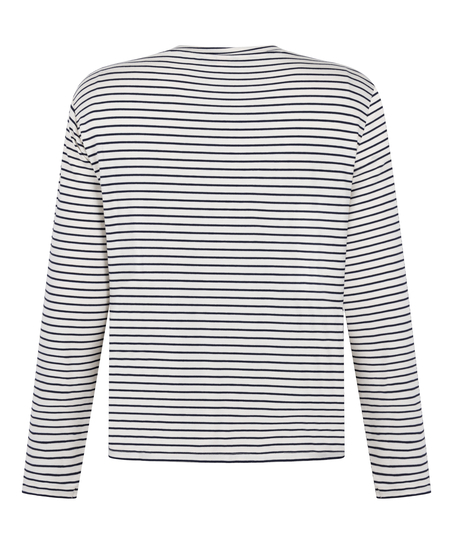 Pyjama Top Loose Jersey, White