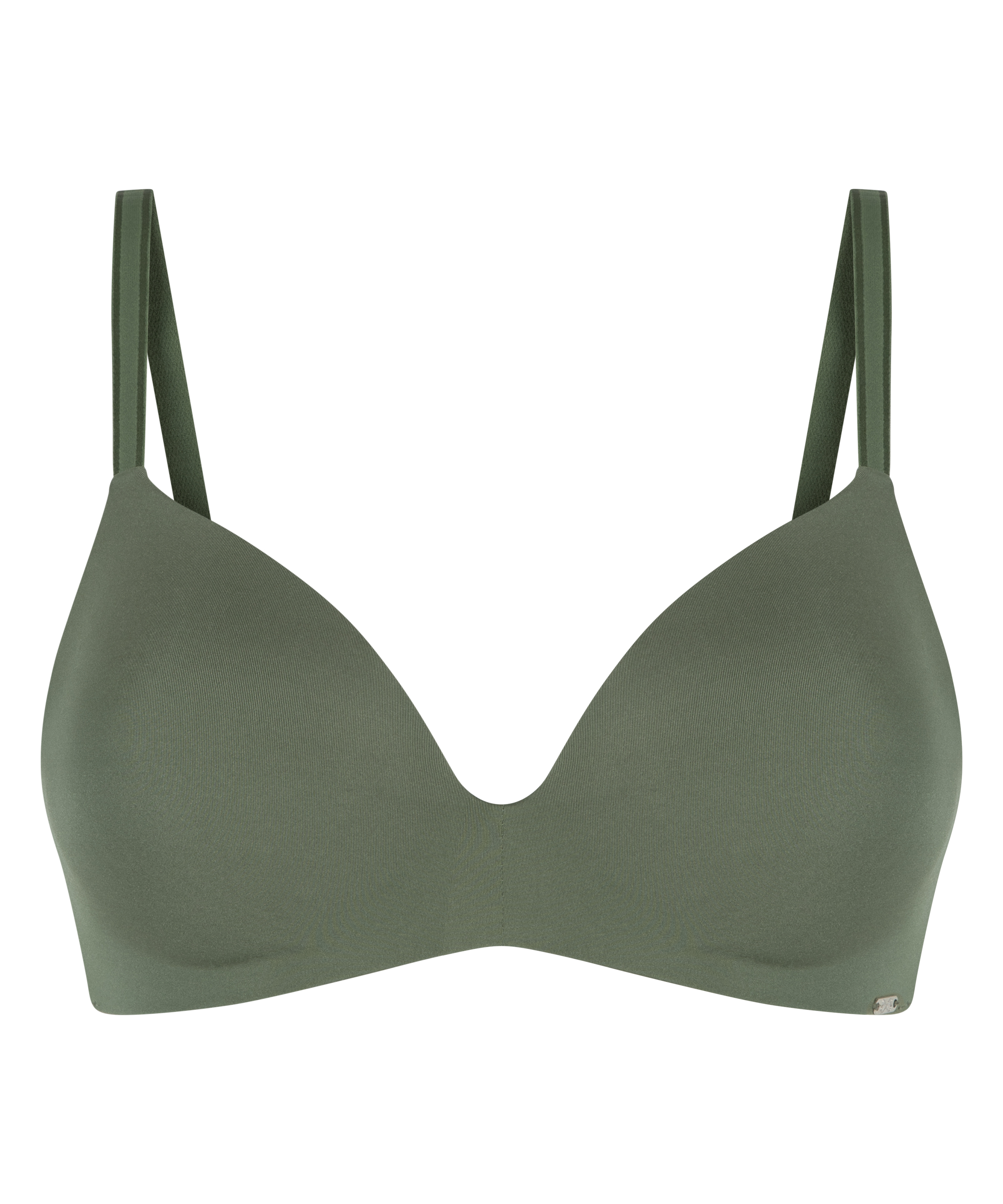 Mona padded non-underwired bra, Green, main