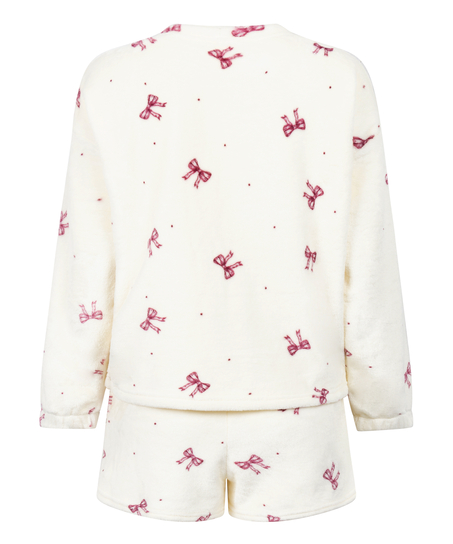 Pyjamaset Fleece, White