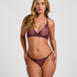 Non-Padded Underwired Longline Bra Peonie, Purple